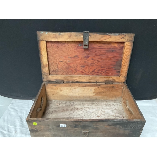 275 - VINTAGE PINE BOX - H10