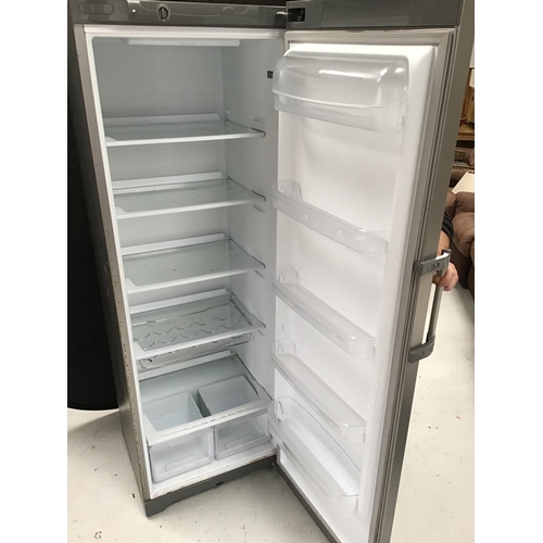 282 - SILVER HOTPOINT FUTURE FRIDGE MODEL NO RLFM171 WITH FITTED WINE RACK