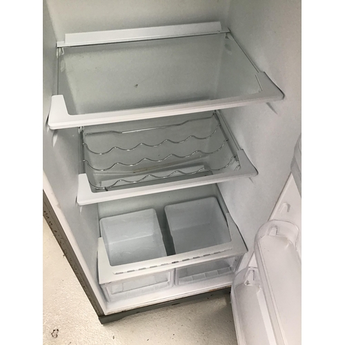 282 - SILVER HOTPOINT FUTURE FRIDGE MODEL NO RLFM171 WITH FITTED WINE RACK