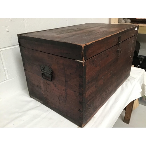 290 - VICTORIAN PINE BOX - A/F - H18