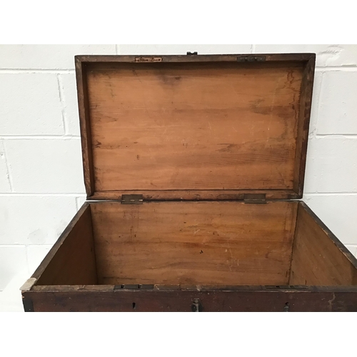 290 - VICTORIAN PINE BOX - A/F - H18