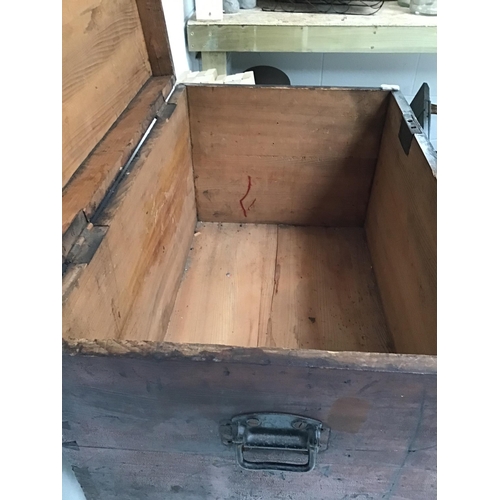 290 - VICTORIAN PINE BOX - A/F - H18