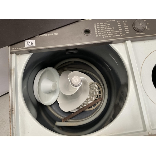 316 - HOTPOINT SUPERMATIC PLUS 9404