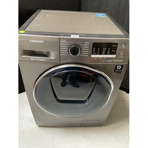 327 - SAMSUNG DIGITAL INVERTER TECHNOLOGY ECO BUBBLE 8KG WASHING MACHINE - IN VERY GOOD CONDITION - H33