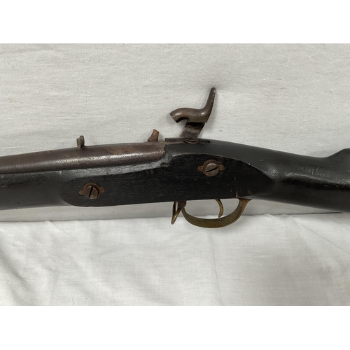 6 - VICTORIAN FLINT LOCK ORNAMENTAL RIFLE