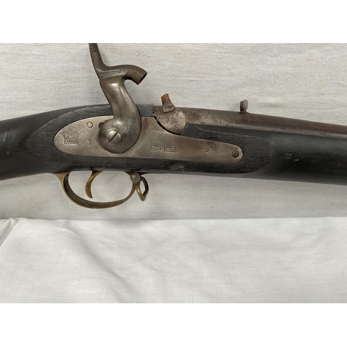 6 - VICTORIAN FLINT LOCK ORNAMENTAL RIFLE