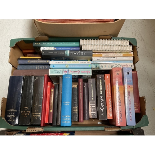 48 - 9 BOXES OF BOOKS, FILES ETC