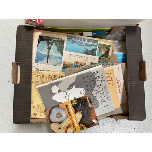 48 - 9 BOXES OF BOOKS, FILES ETC