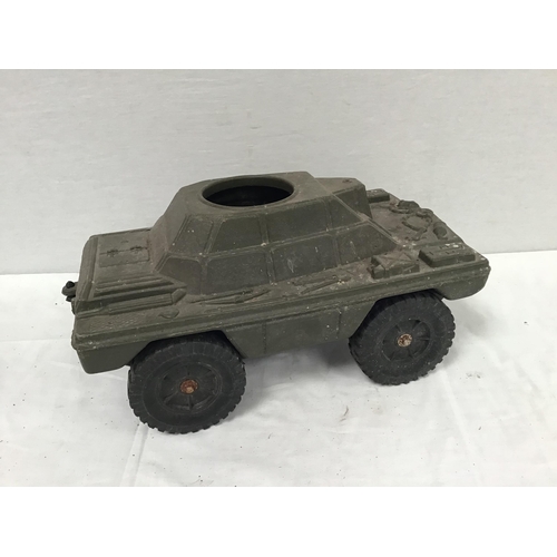 64 - CRATE OF VINTAGE TOYS TO INCLUDE OLD TIN TRAIN, TONKA TRUCK ETC