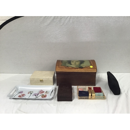 72 - CRATE AND A BOX OF COSTUME JEWELLERY ETC