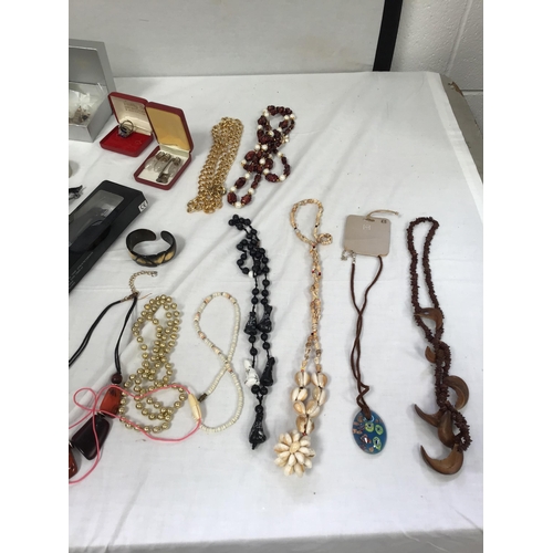 72 - CRATE AND A BOX OF COSTUME JEWELLERY ETC