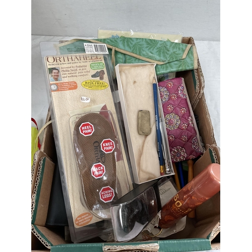 81 - VINTAGE OAK SEWING BOX AND CONTENTS AND 4 BOXES OF SEWING ITEMS
