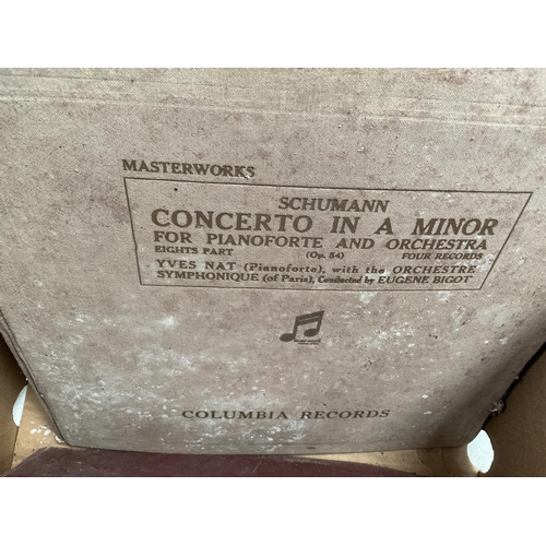 89 - 2 BOXES OF BOOKS RECORDS RETRO RECORD STAND ETC