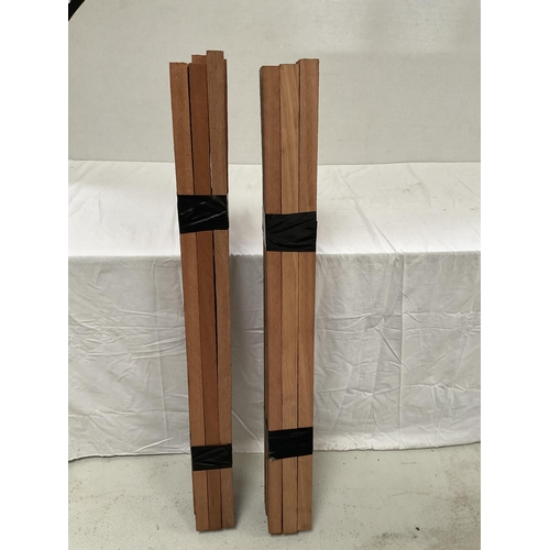 90 - 2 BUNDLES OF HARDWOOD 46 X 2.5 X 1 1/4 (12 PIECES)