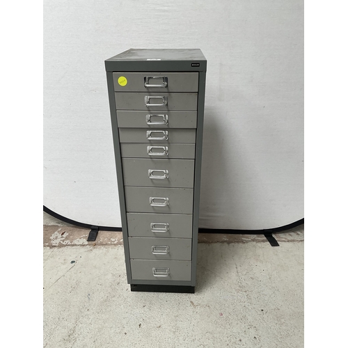 108 - BISLEY INDEX FILING CABINET 10 DRAWERS H 37