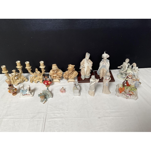 118 - BOX OF FIGURES TO INCLUDE YARDLEYS SOAP ADVERTISING FIGURES ETC