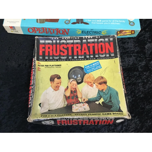 26 - BOX OF VINTAGE GAMES TO INCLUDE FRUSTRATION, GUESTURES, OPERATION ETC