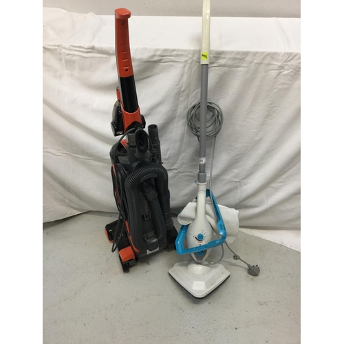 29 - VAX 2200W UPRIGHT HOOVER AND A VAX ELECTRIC STEAM MOP