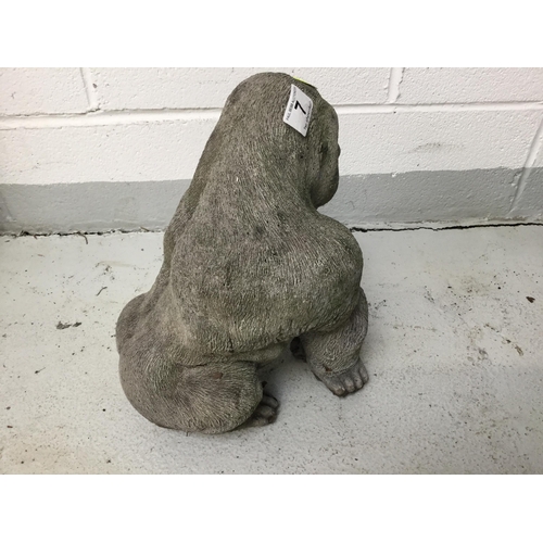 7 - GARDEN GORILLA STATUE
H 15