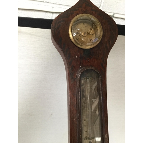 39 - VICTORIAN BANJO BAROMETER