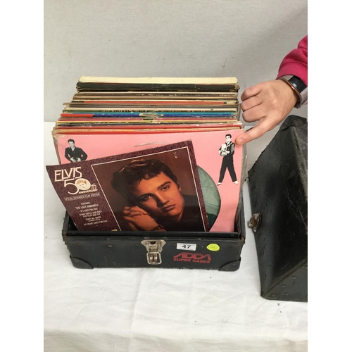 47 - CASE OF ELVIS RECORDS