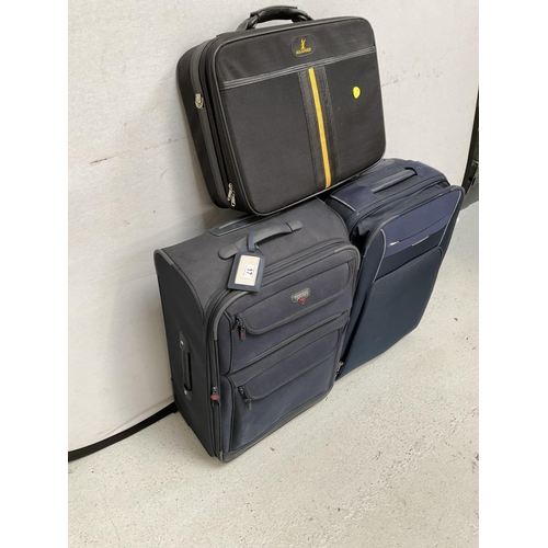 17 - 2 LARGE SUITCASES AND 1 SMALL SUITCASE