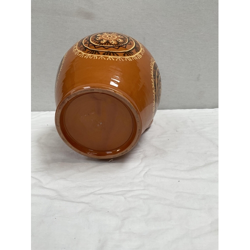 25 - LARGE GLAZED POTTERY VASE H 11