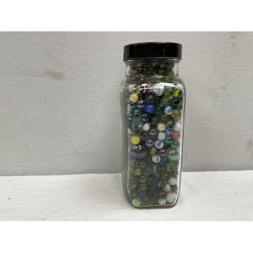 52 - JAR OF MARBLES