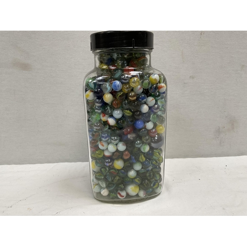 52 - JAR OF MARBLES