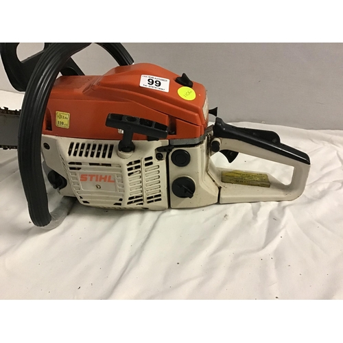 99 - STIHL PETROL CHAINSAW W/O