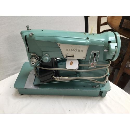 106 - 3 ELECTRIC SEWING MACHINES 2 CASED 1 NO CASE *******3RD ON PICTURE SEWING MACHINE WITHDRAWN DUE TO F... 