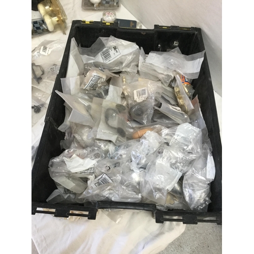 108 - 2 CRATES OF CHINA KNOBS ETC