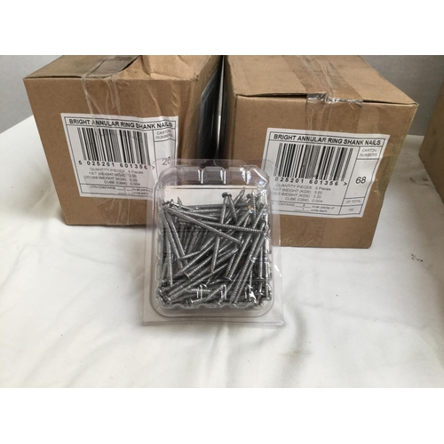 110 - LARGE QTY OF GALVANISED NAILS NEW