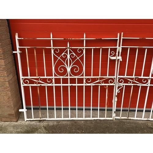 119 - PAIR OF CAST IRON LARGE DRIVEWAY GATES