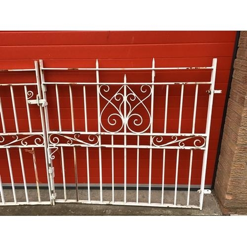 119 - PAIR OF CAST IRON LARGE DRIVEWAY GATES