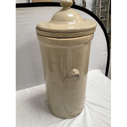 134 - VICTORIAN GLAZED EARTHENWARE WATER FILTER (CHEAVIMS SALUDOR) H 27