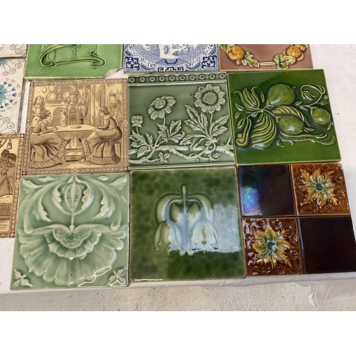 156 - LARGE COLLECTION OF VICTORIAN AND LATER TILES