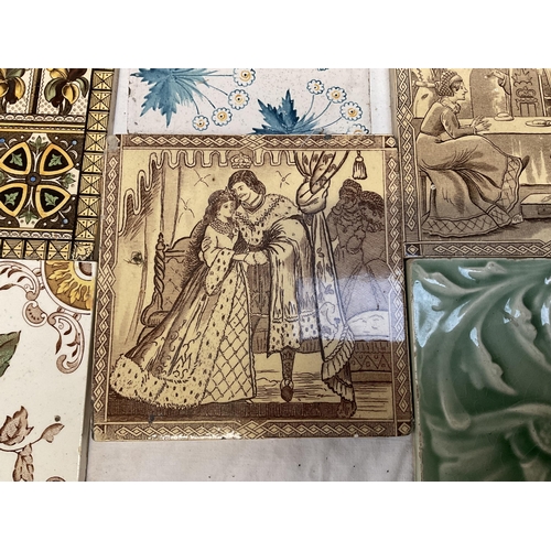 156 - LARGE COLLECTION OF VICTORIAN AND LATER TILES