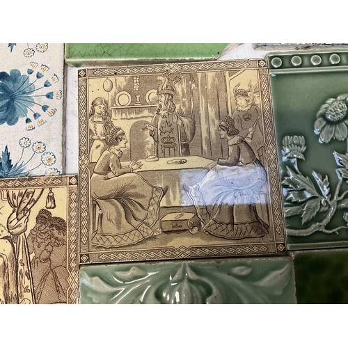 156 - LARGE COLLECTION OF VICTORIAN AND LATER TILES