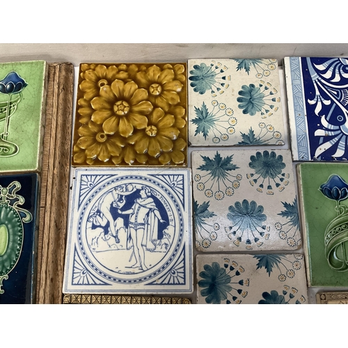 156 - LARGE COLLECTION OF VICTORIAN AND LATER TILES