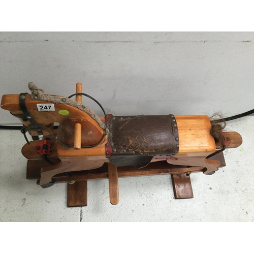 247 - VINTAGE ROCKING HORSE H 31