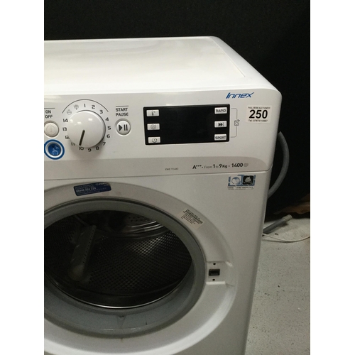 250 - INDESIT 9KG 1400RPM AUTOMATIC WASHING MACHINE