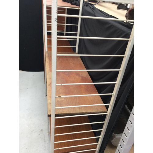 275 - RETRO STACKING LADDER UNIT COMPRISING OF 3 SECTIONS WITH 3 CABINETS AND 2 SHELVES    H 78