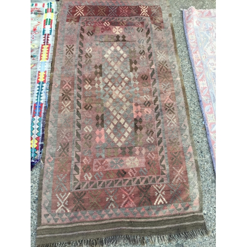 296 - QTY OF VINTAGE HAND WOVEN CARPETS ETC
1. 45 X 66