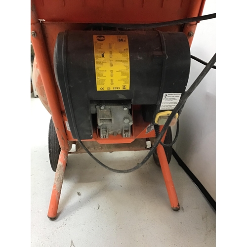 303 - BELLE MINIMIX 150 ELECTRIC CONCRETE MIXER ON STAND