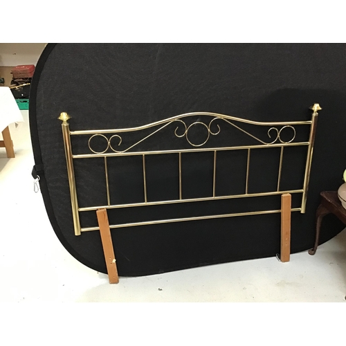 304 - DOUBLE METAL HEADBOARD AND A SINGLE METAL HEADBOARD