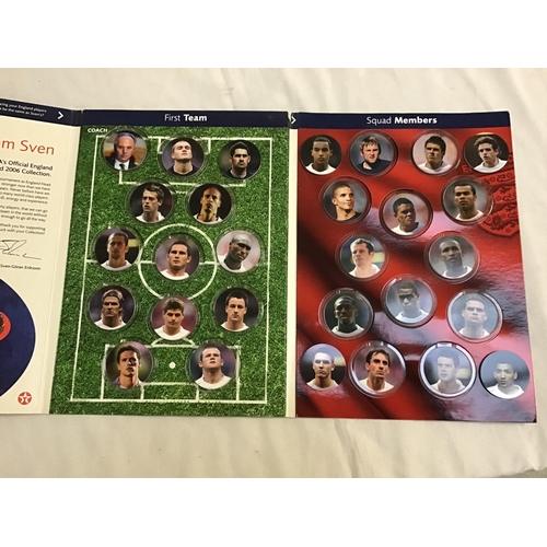 324 - BOX OF FOOTBALL ALBUM STICKERS AND MODEL FOOTBALLERS