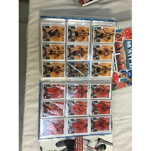 324 - BOX OF FOOTBALL ALBUM STICKERS AND MODEL FOOTBALLERS