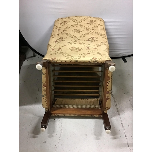 344 - VINTAGE MAHOGANY FRAMED ARMCHAIR