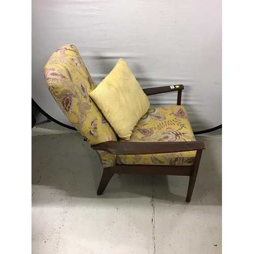 345 - VINTAGE PARKER KNOLL UPHOLSTERED ARMCHAIR